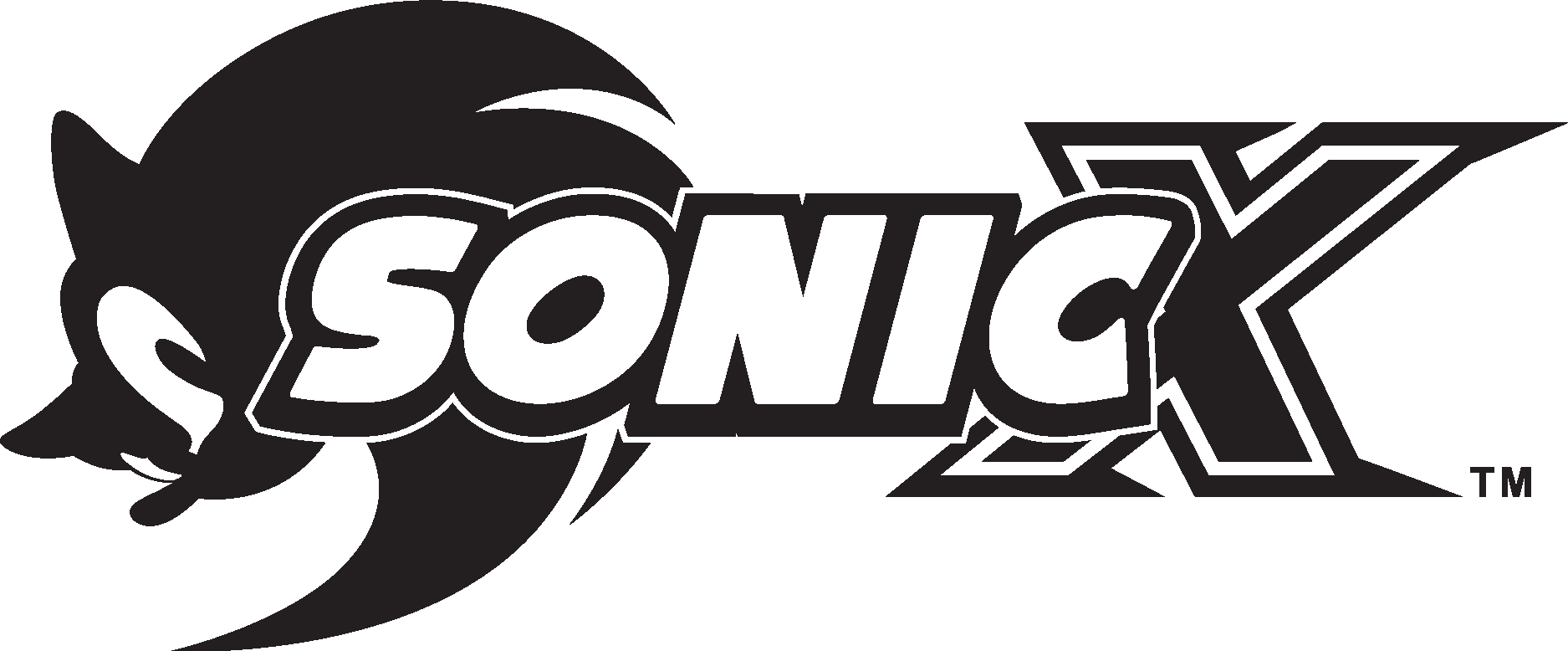 Sonic X Anime Logo Vector Logo
